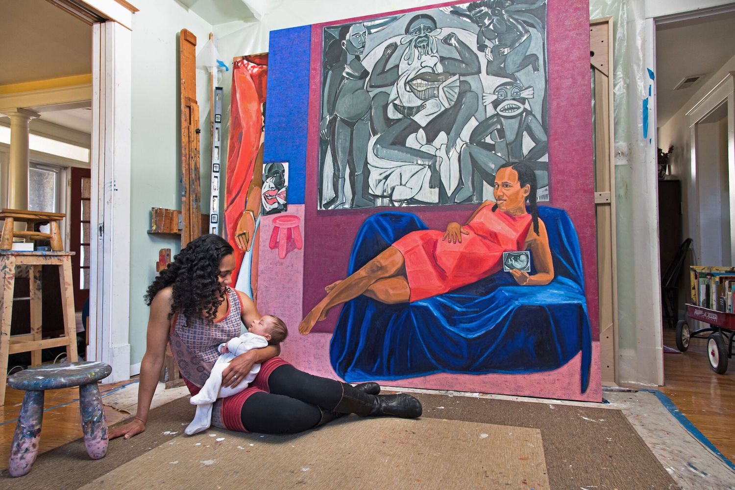 Connective Tissue Mequitta Ahuja s Paintings Destabilize The History 